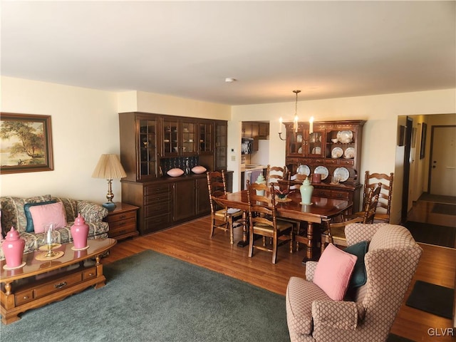 living area featuring wood finished floors