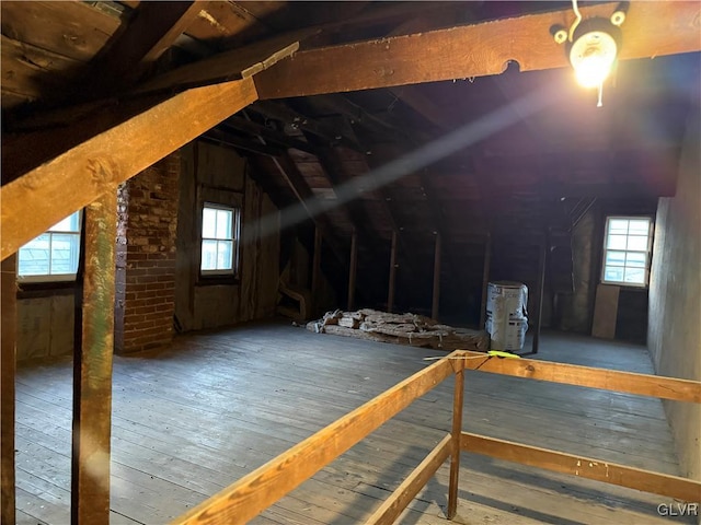 view of attic