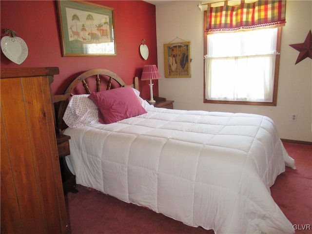 bedroom featuring carpet floors