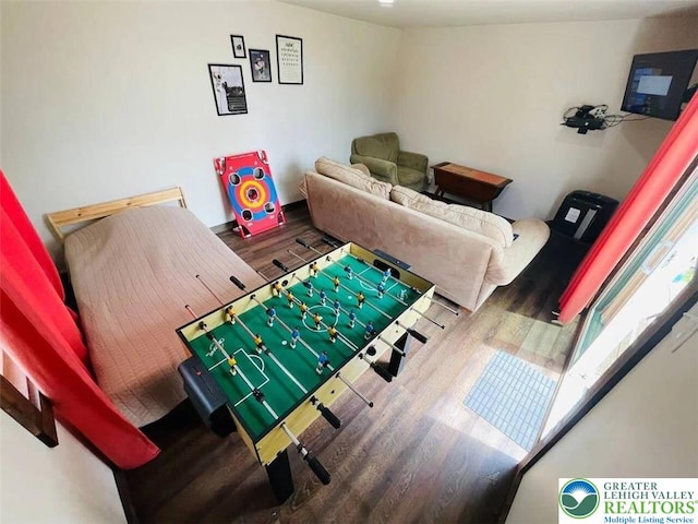 156 Poplar Pl, Tunkhannock Township, PA 18610 - recreation room featuring wood finished floors