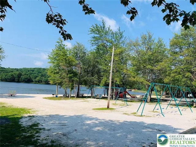 156 Poplar Pl, Tunkhannock Township, PA 18610 - community jungle gym with a water view
