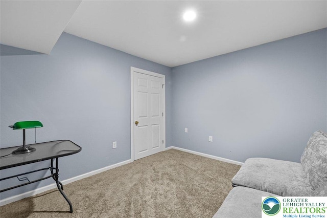 255 Rising Meadow Way E, Stroudsburg, PA 18302 - sitting room featuring baseboards and carpet