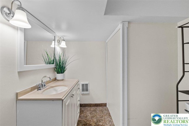 255 Rising Meadow Way E, Stroudsburg, PA 18302 - bathroom featuring vanity and heating unit