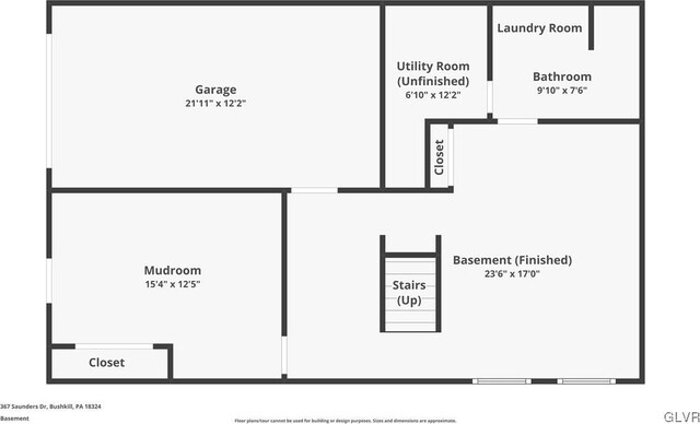 367 Saunders Dr, Lehman Twp, PA 18324 - floor plan
