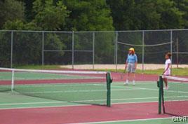 367 Saunders Dr, Lehman Twp, PA 18324 - view of tennis court featuring fence