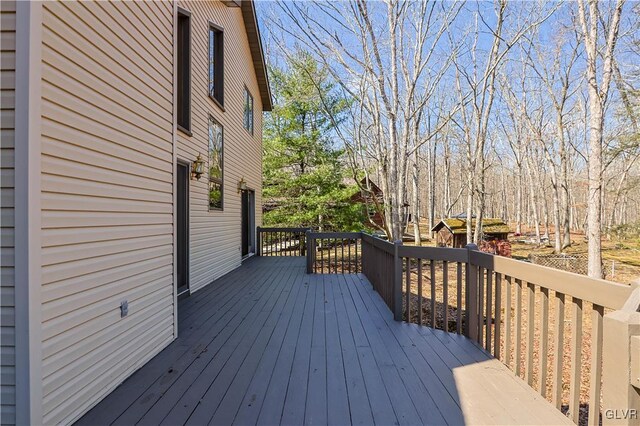 367 Saunders Dr, Lehman Twp, PA 18324 - view of wooden terrace