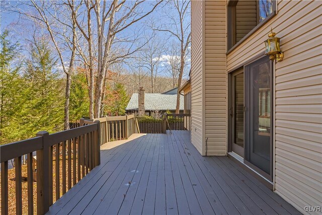 367 Saunders Dr, Lehman Twp, PA 18324 - view of wooden deck