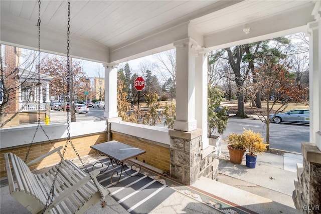 1527 W Turner St, Allentown City, PA 18102 - view of patio / terrace with covered porch