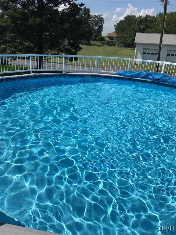outdoor pool with fence