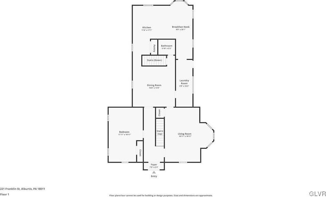 221 Franklin St, Alburtis Borough, PA 18011 - floor plan