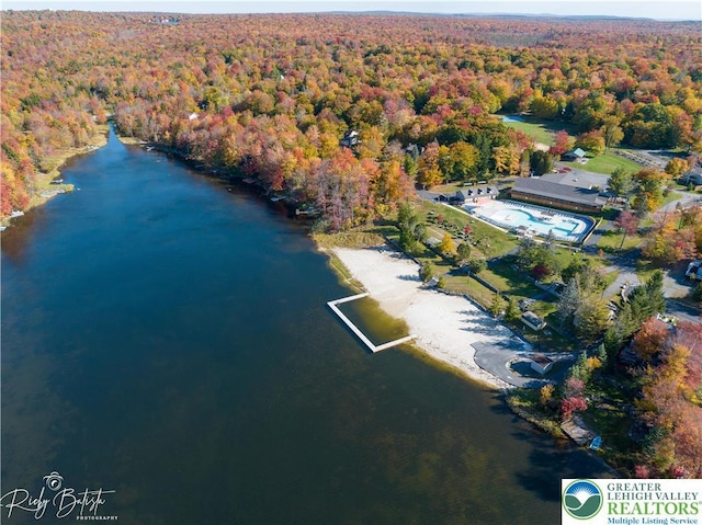 5627 Pembrook Dr, Coolbaugh Twp, PA 18466 - drone / aerial view of a forest and a nearby body of water