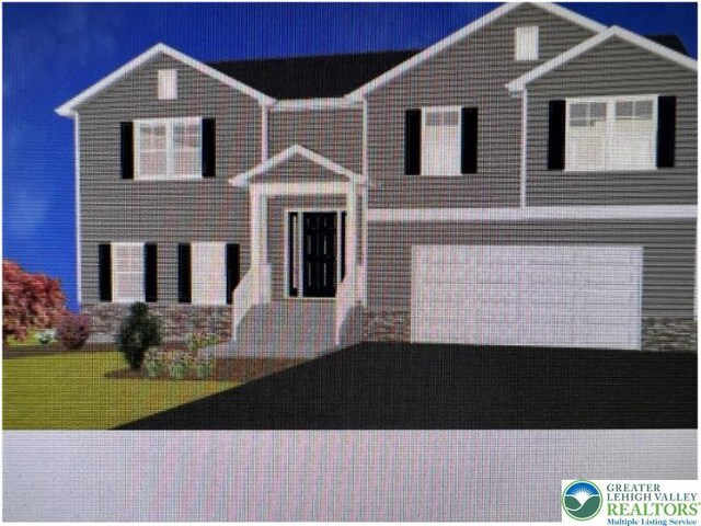 5743 Crescent Dr, North Whitehall Twp, PA 18078 - view of front facade with a front yard