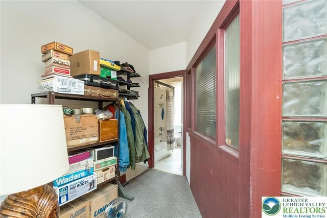 view of storage room