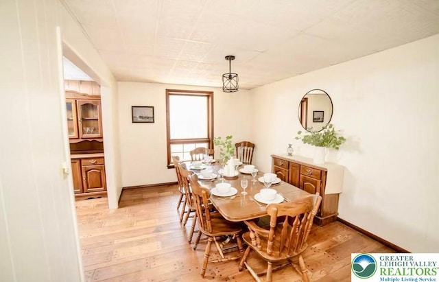 71 Dogwood Dr, Penn Forest Township, PA 18229 - dining area featuring light wood-style flooring and baseboards