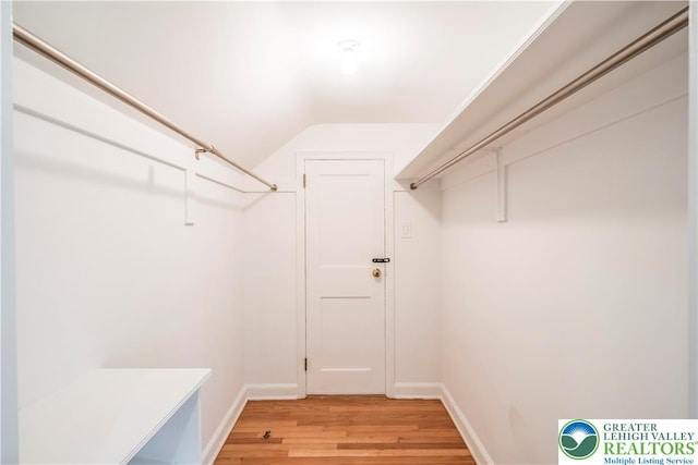 525 N Main St, Allentown City, PA 18104 - spacious closet featuring light wood-type flooring and lofted ceiling