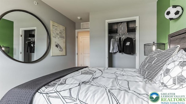 1207 Susan Cir, Upper Macungie Twp, PA 18031 - bedroom with a spacious closet, a closet, and visible vents