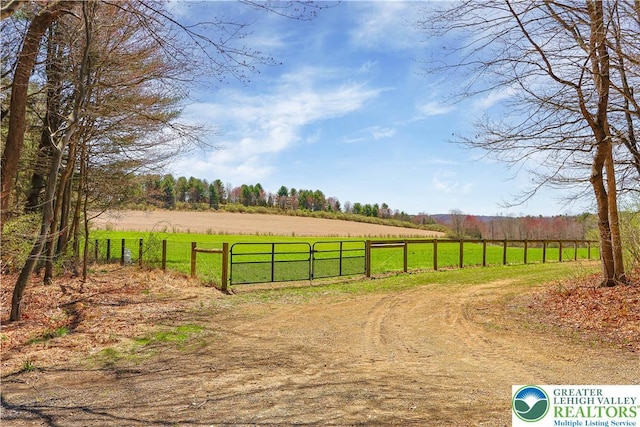 376 Hty Rd, Polk Twp, PA 18058 - view of road featuring a view of rural / pastoral area and a gate
