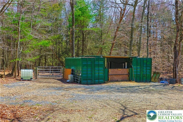 376 Hty Rd, Polk Twp, PA 18058 - view of outdoor structure with a view of trees