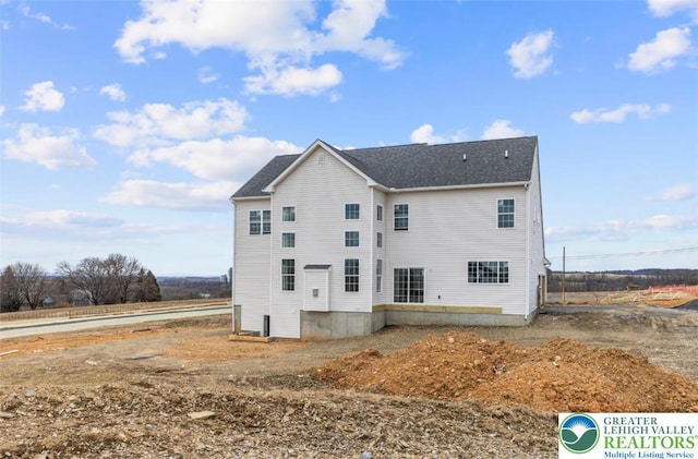 view of rear view of property