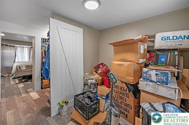 view of storage room