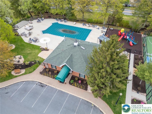 birds eye view of property