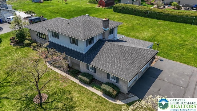 birds eye view of property