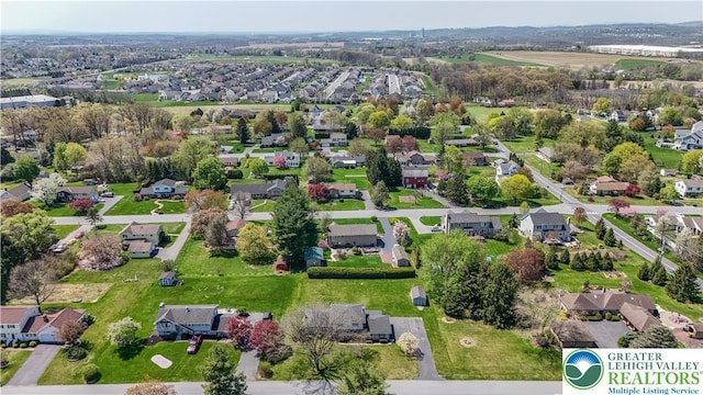 birds eye view of property featuring a residential view