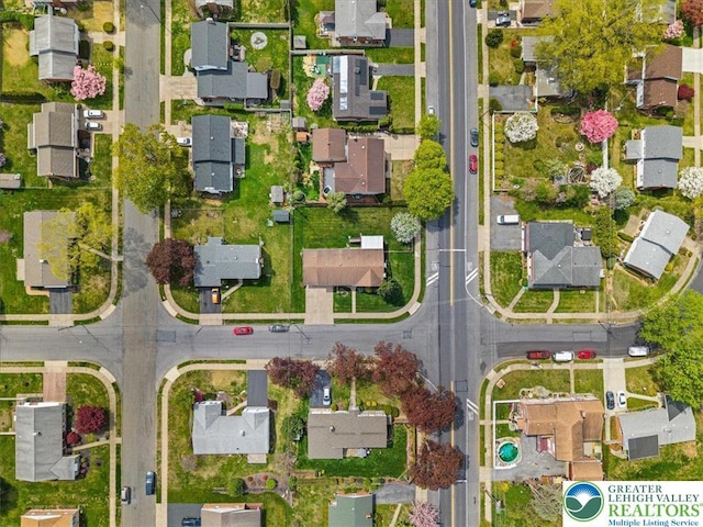 birds eye view of property featuring a residential view