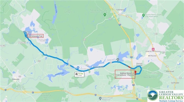 284 Delaware Trl, Tobyhanna Twp, PA 18347 - map location