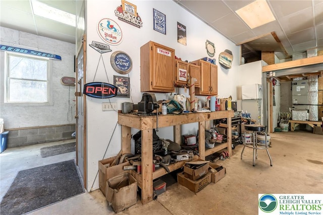 misc room featuring concrete floors