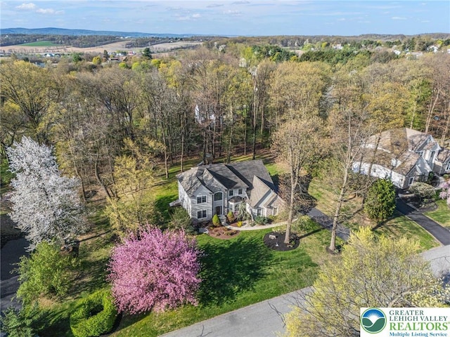 8750 Summit Cir, Weisenberg Twp, PA 18051 - aerial view of property and surrounding area with a forest