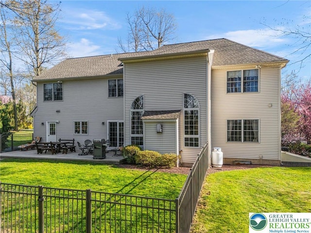 8750 Summit Cir, Weisenberg Twp, PA 18051 - back of property featuring a patio