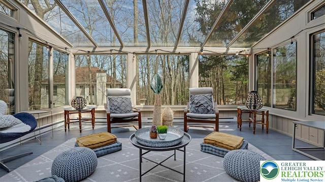 view of sunroom / solarium