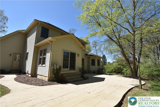 exterior space with entry steps