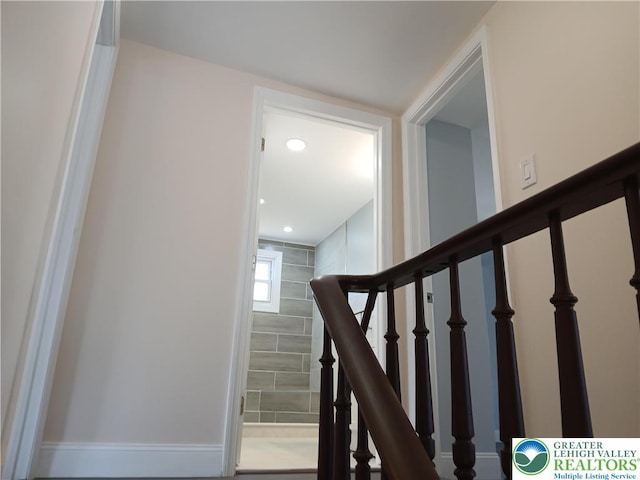 view of staircase