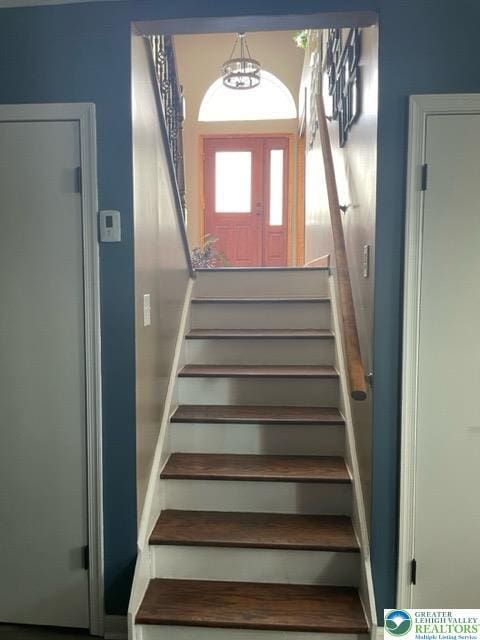 view of staircase