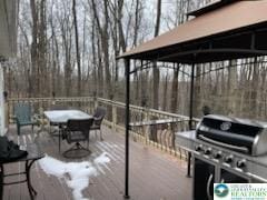 view of patio / terrace with outdoor dining area and area for grilling