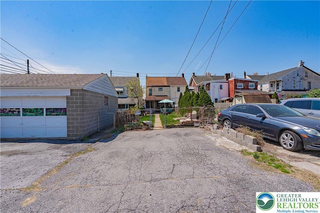view of street with a residential view