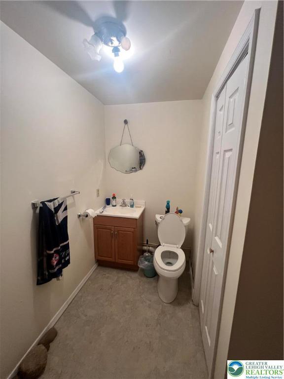 8204 Brown St, Washington Twp, PA 18079 - bathroom featuring vanity and toilet