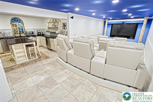 1231 Oakside Dr, Hanover Twp, PA 18017 - cinema with a toaster and recessed lighting