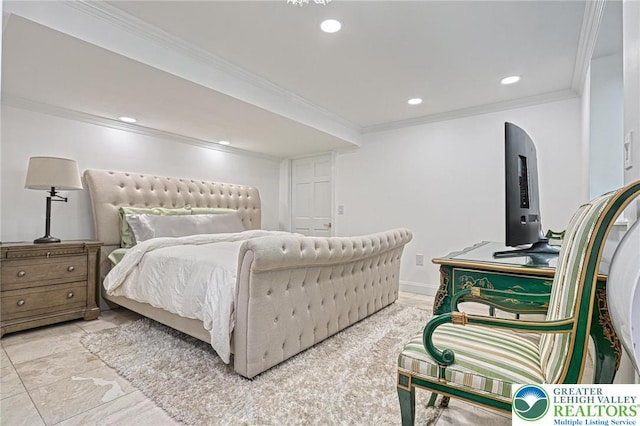 1231 Oakside Dr, Hanover Twp, PA 18017 - bedroom with recessed lighting and ornamental molding