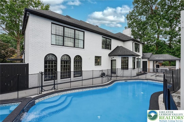 1231 Oakside Dr, Hanover Twp, PA 18017 - view of pool featuring a fenced in pool, fence, and a patio