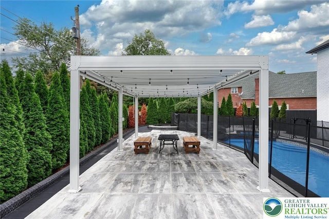 1231 Oakside Dr, Hanover Twp, PA 18017 - view of patio / terrace featuring fence and a fenced in pool