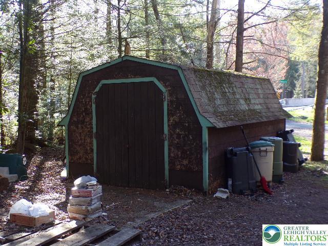 view of shed
