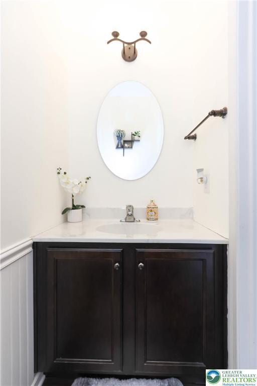bathroom featuring vanity