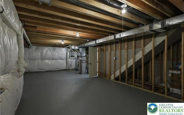 3911 Dewalt St, Bethlehem Twp, PA 18020 - unfinished basement with heating unit