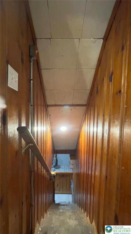 1541 W Tilghman St, Allentown City, PA 18102 - stairs featuring wooden walls