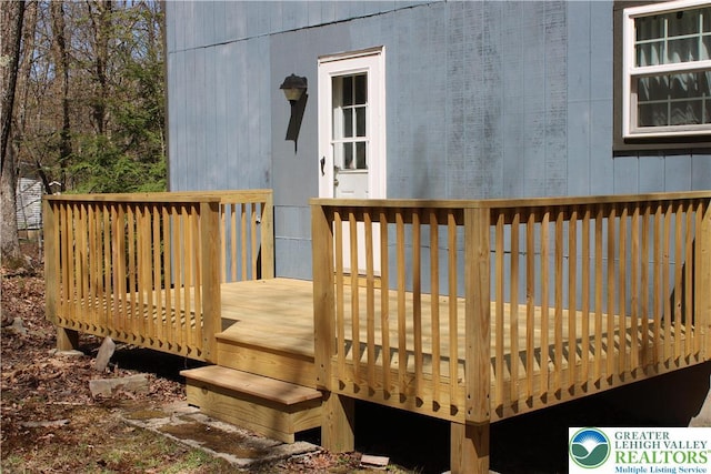 95 Piney Woods Dr, Penn Forest Township, PA 18229 - view of wooden deck