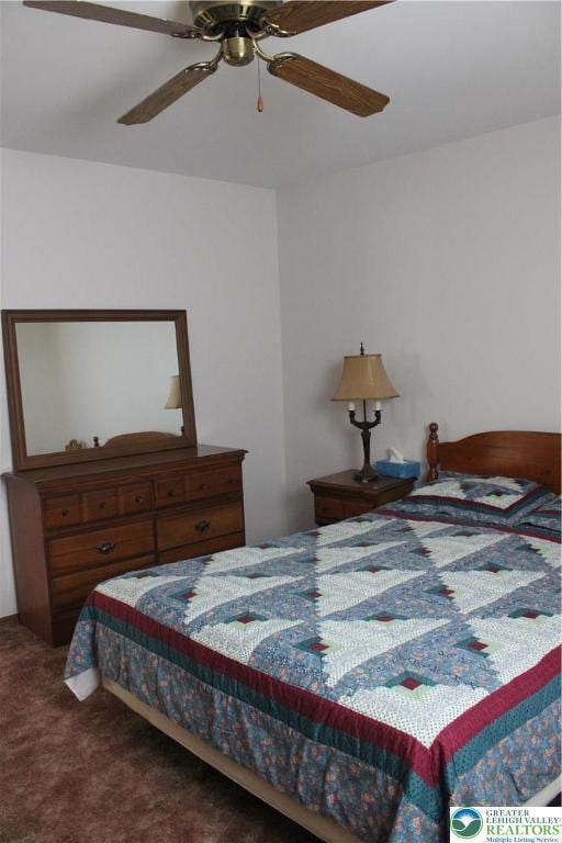 95 Piney Woods Dr, Penn Forest Township, PA 18229 - bedroom featuring carpet and ceiling fan