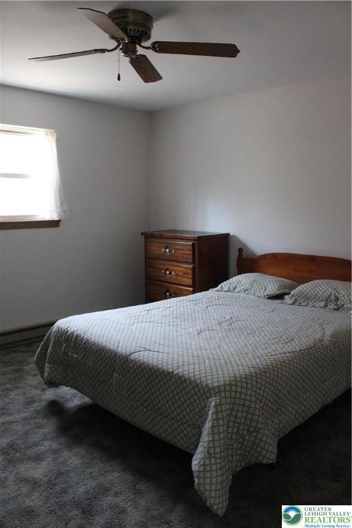 95 Piney Woods Dr, Penn Forest Township, PA 18229 - bedroom featuring carpet floors and ceiling fan
